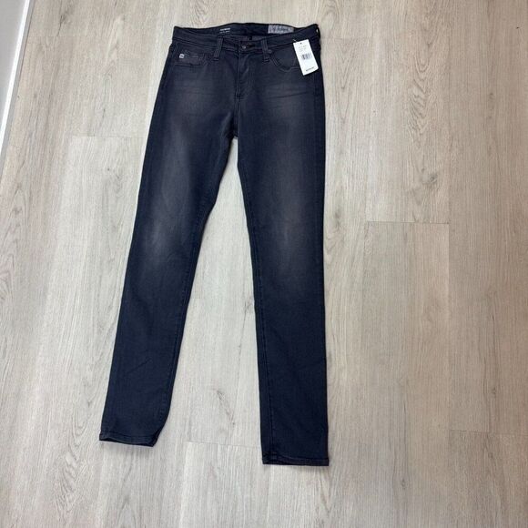 AG Adriano Goldschmied The Prima Mid Rise Cigarette Jeans Womens 27 Gray Faded - Picture 1 of 4